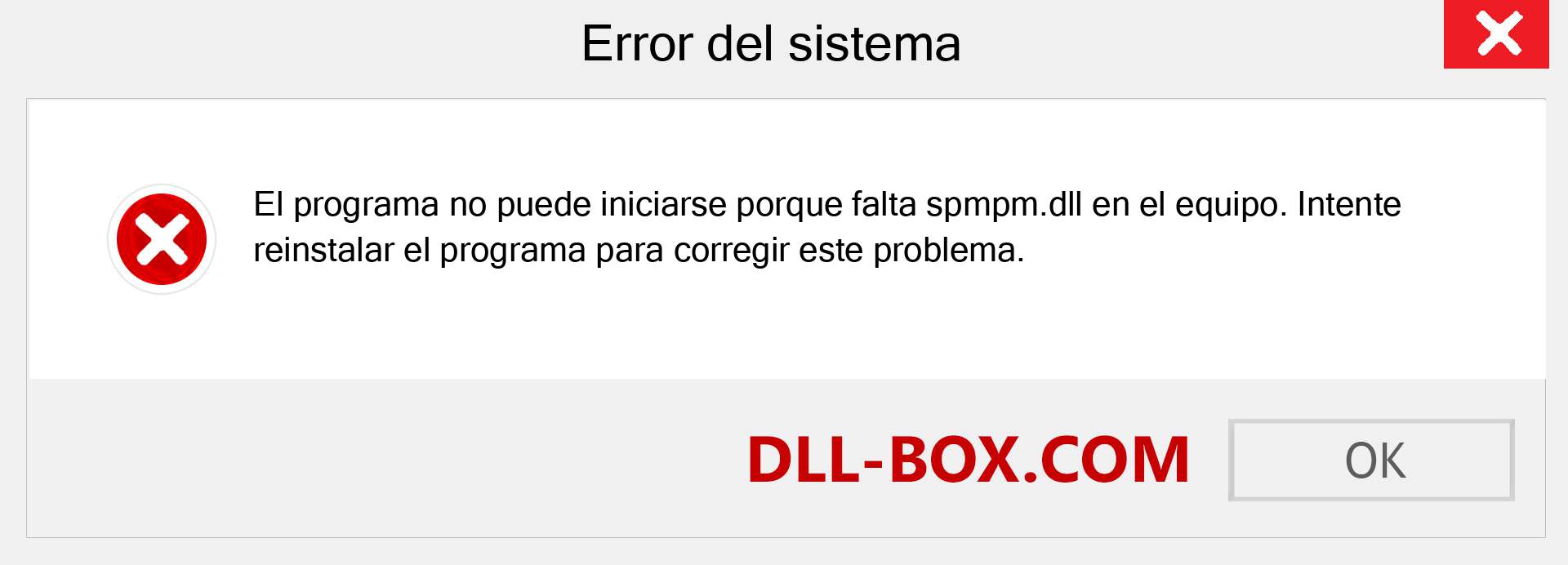 ¿Falta el archivo spmpm.dll ?. Descargar para Windows 7, 8, 10 - Corregir spmpm dll Missing Error en Windows, fotos, imágenes